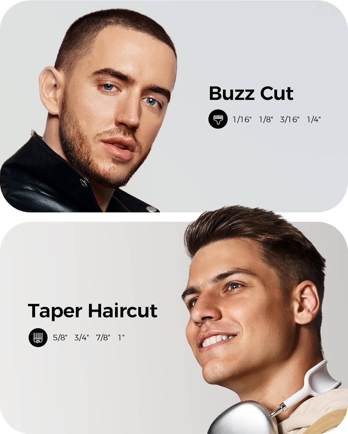 GLAKER Hair Clippers for Men Professional - Cordless Clippers and Trimmers Set, Complete Barber Kit for Hair Trimming & Beard Grooming, Mens Haircutting Kits for Blending & Fade Cuts