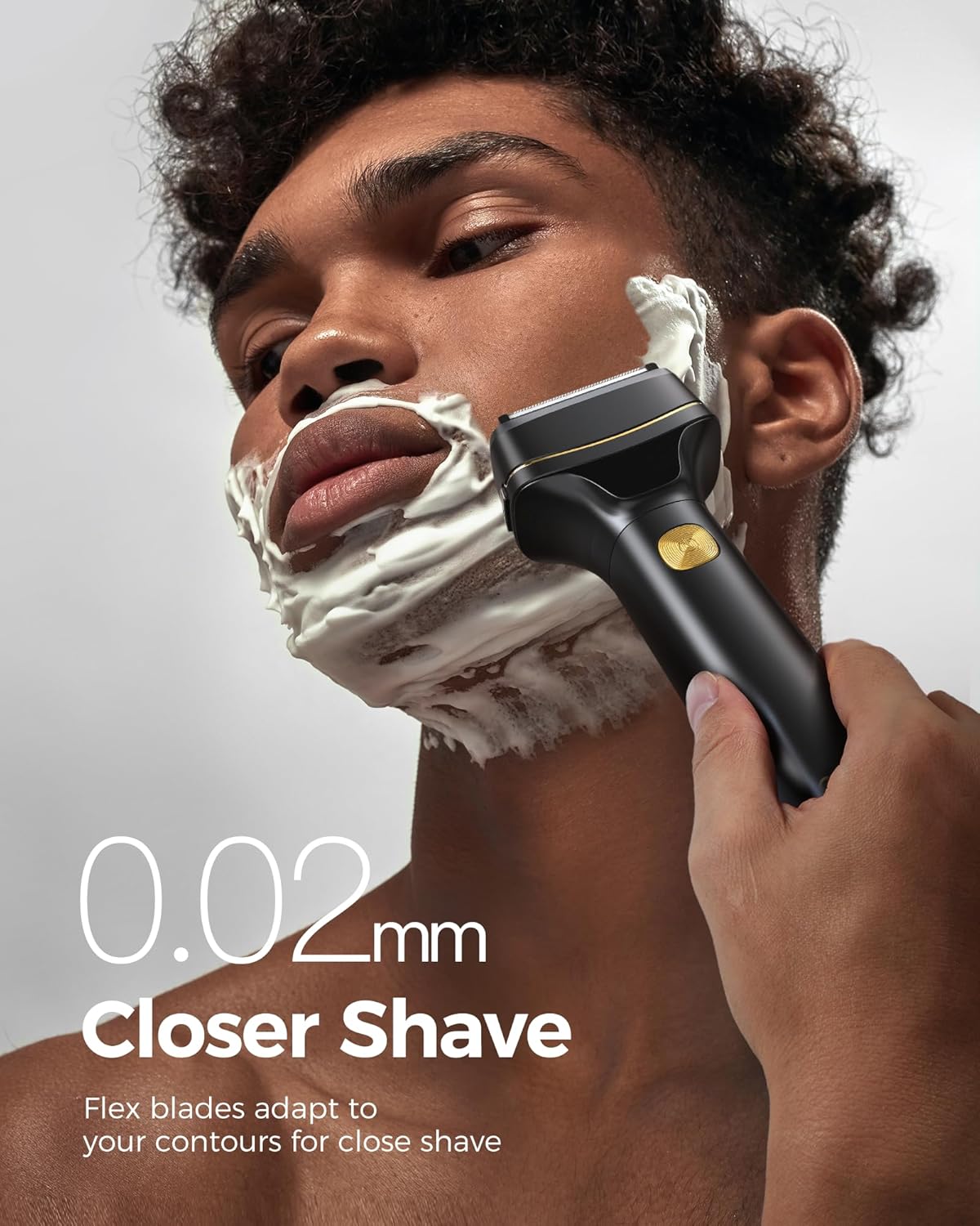 GLAKER Beard Trimmer for Men Foil Shaver, Electric Razor Mens Beard Trimmer Rechargeable Hiar Clippers Shaving kit for Face Mustache Body Waterproof USB-C Charging