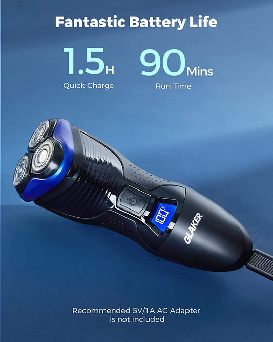 GLAKER Electric Shaver for Men